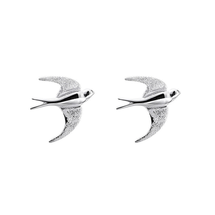 Süße Swallow -Ohrclip weibliche einfache Nische