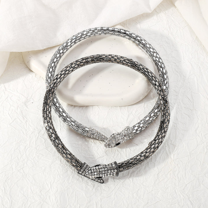 Splendid Diamond Snake-shaped Fashion Bracelet Creative