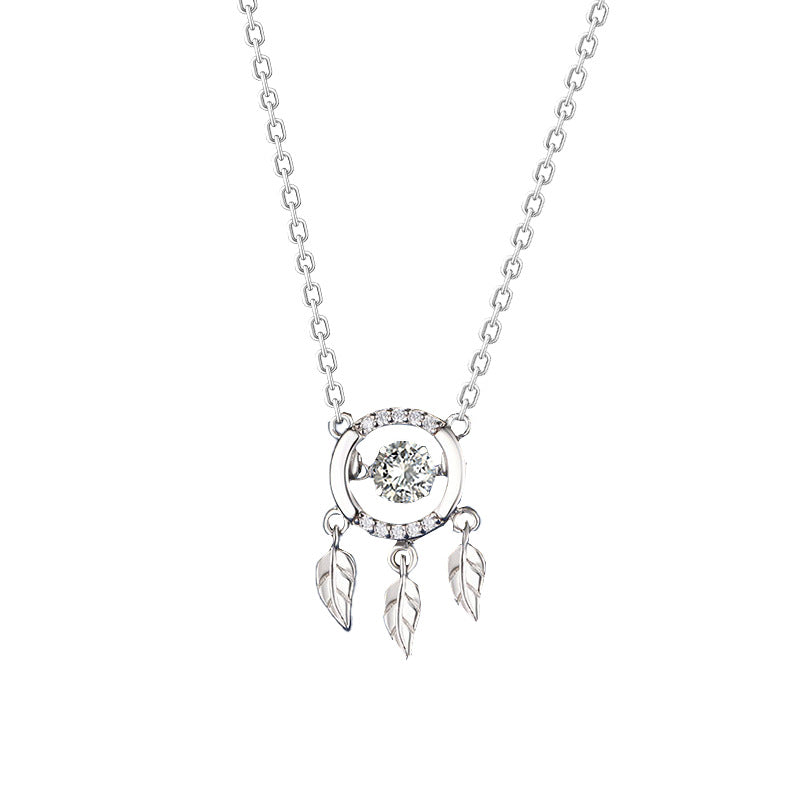 S925 Sterling Silver Smart Dreamcatcher Necklace Women's Fashion