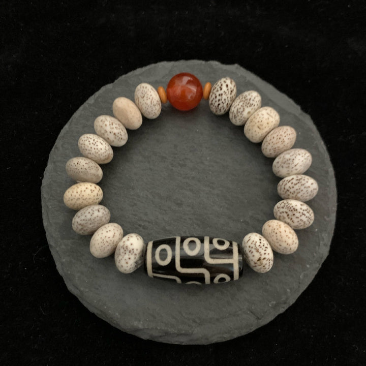 Xingyue Bodhi Tybet Beads Agate Bransoleta samca