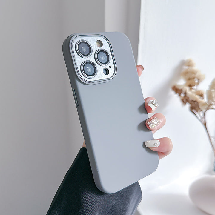 Obowiązuje do Apple 14 Metal Lens Protector Protection Protection Liquid Silikon Telefon obudowa iPhone15 All-Inclusive Ins Cover