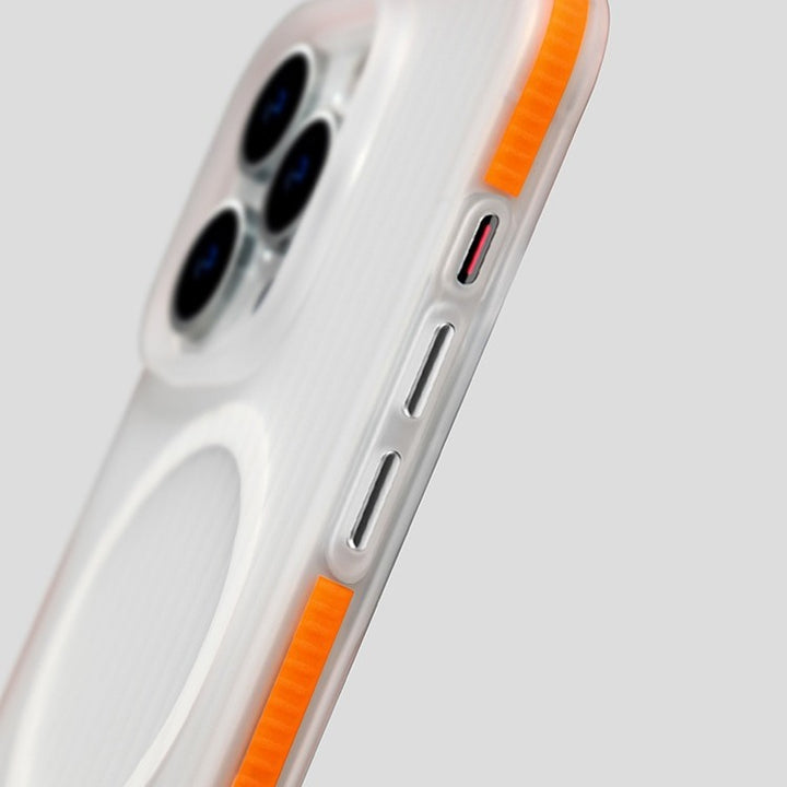 Applicabile a iPhone15Promax Telefon Case Sabbia a strisce sensibile alla pelle Copertura protettiva non slip