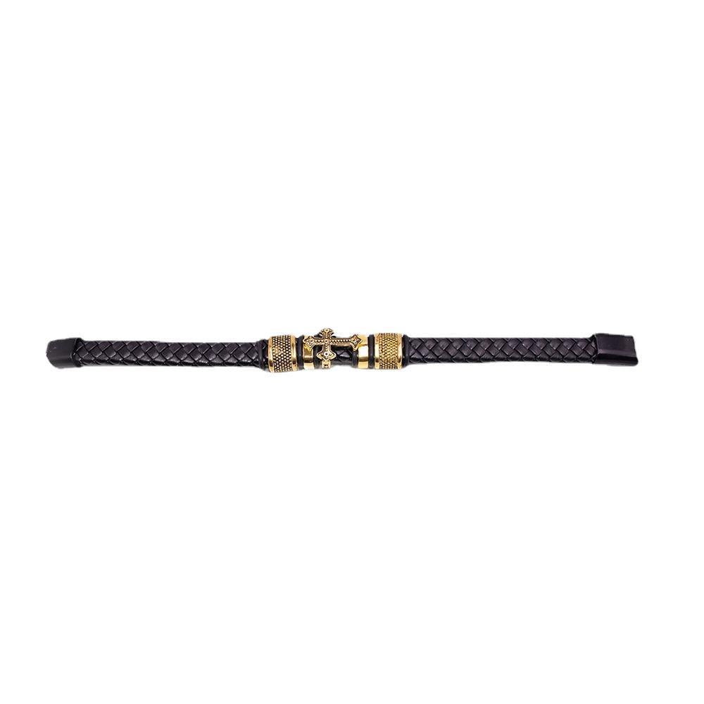 Pulseira tecida punk masculina