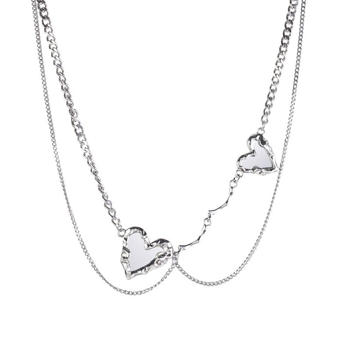 Sweet Cool Personality Mirror Love Collier