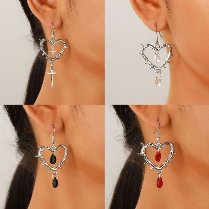 Mode handgefertigte Thorn Cross Ohrringe für Frauen