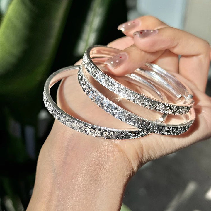 Women's Silver Bracelet Simple Starry Sky