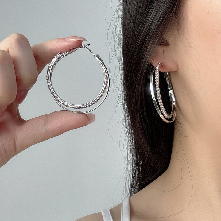 Diamant Simple Armband Ohrring Ohrring Koreaner einfaches Temperament
