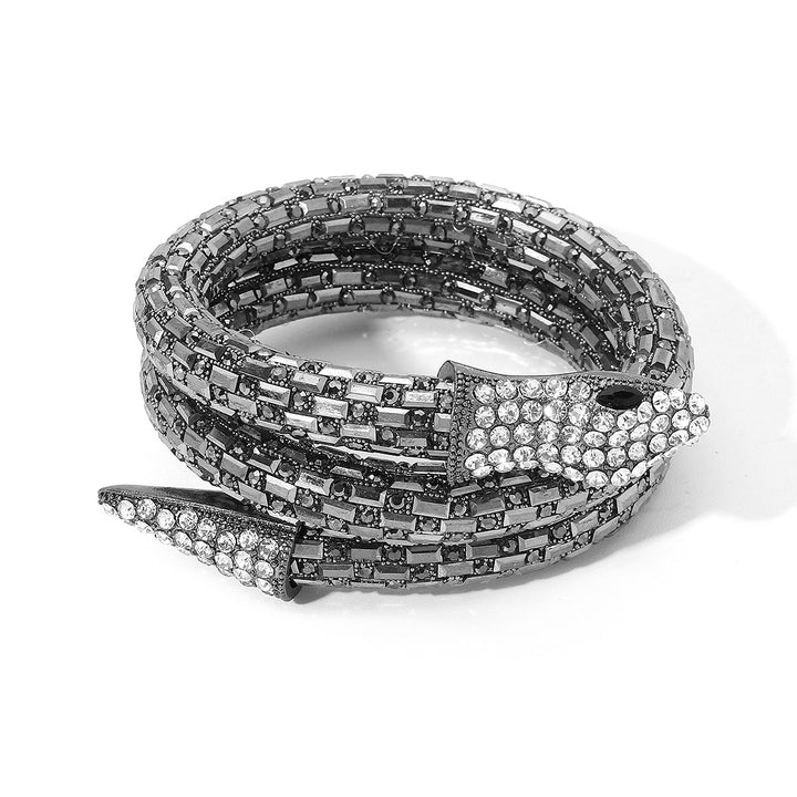 Splendide bracelet de mode en forme de serpent en diamant créatif