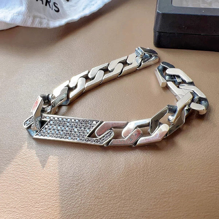 Bracelet capricieux féminin géométrique lourde irrégulière industrie lourde