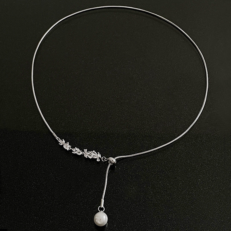 Collier de gland de perle de zircon de blé de haute qualité