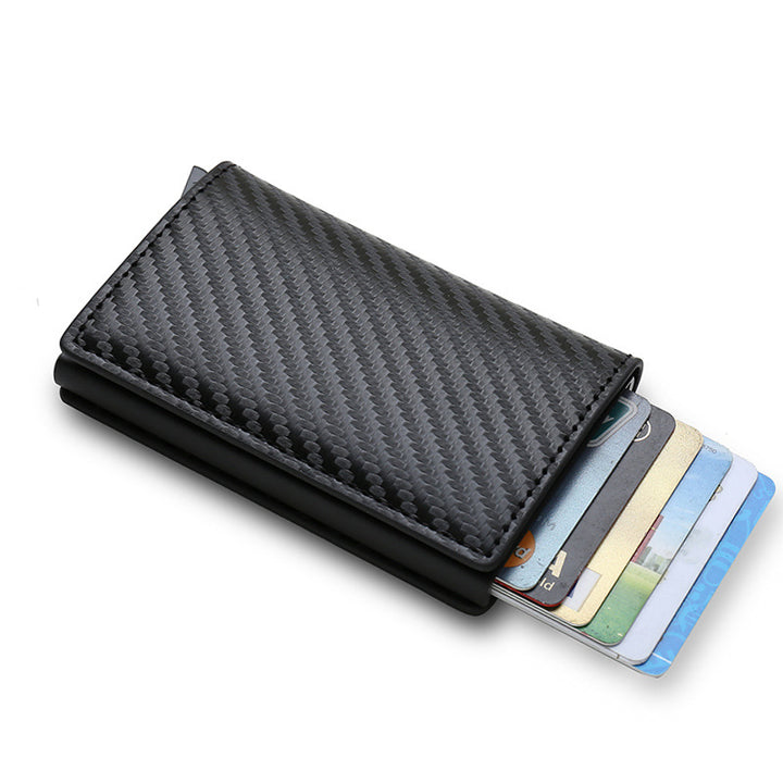 Kredittkortinnehaver Smart minimalistisk lommebok Pocket Men Women Slim Cardholder Bank Secure CreditCard Case