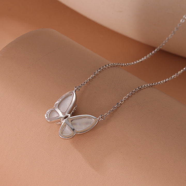 S925 Sterling Silver Cherry Necklace For Women Light Luxury