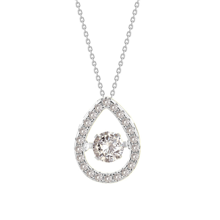 925 jóias de prata Novo colar de gotas de água feminina simples