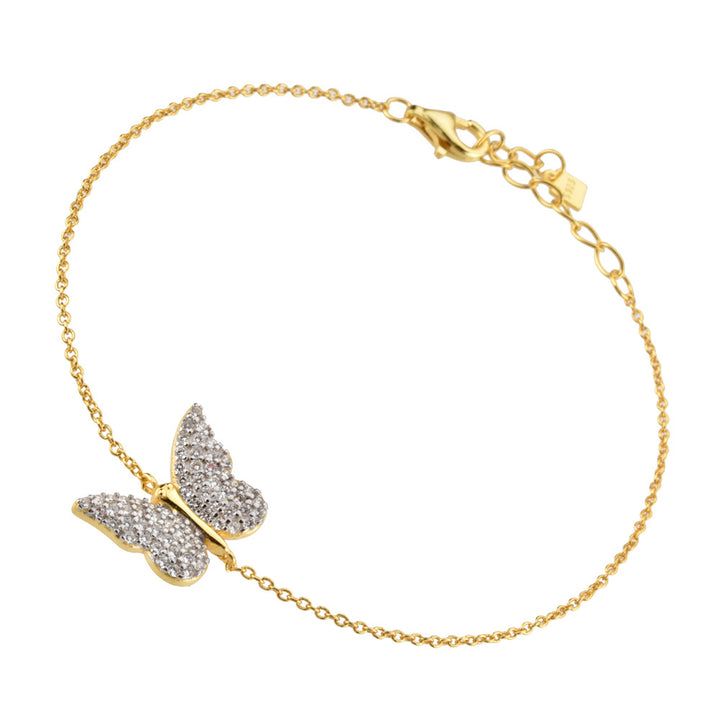 S925 Bracelet de papillon d'abeille en argent sterling