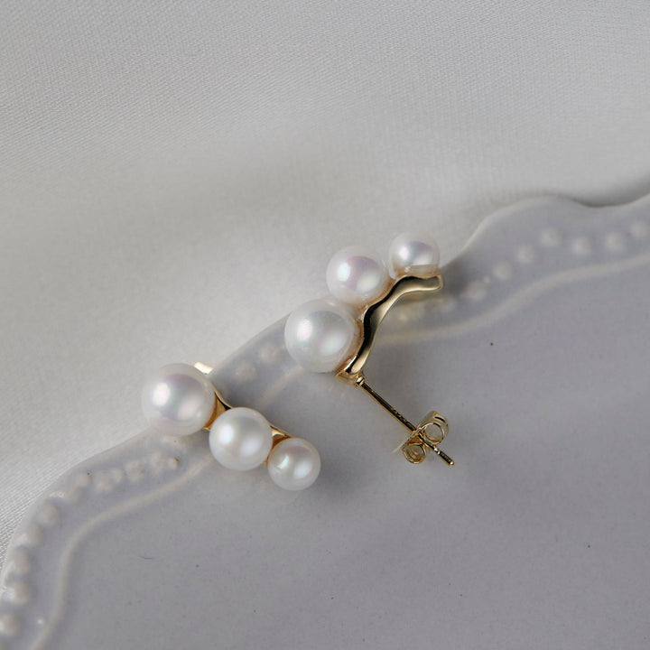 Pendientes de perlas para mujeres Mosquito Vintage Vintage