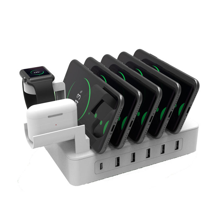 Настольная зарядная коробка с несколькими USB Зарядное устройство быстро зарядка
