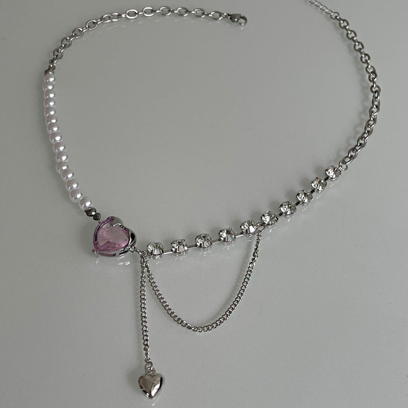 В форме сердца многочасовое жемчужное ожерелье летнее дизайн