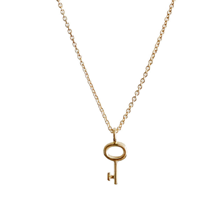 Fashion Simple Sterling Sterling Plazed K Gold Clavicle Chain
