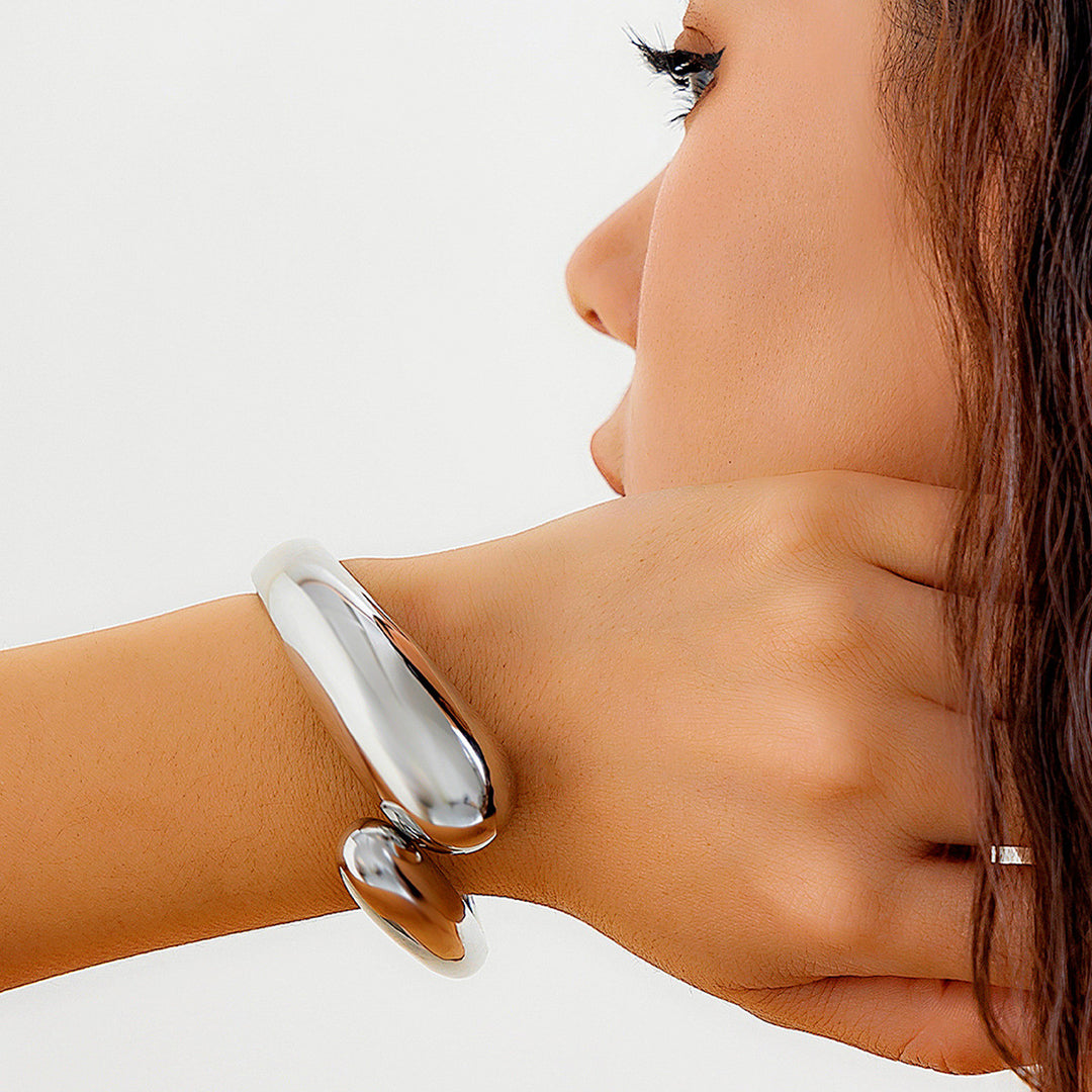 Ontwerp textuur glanzende waterdruppel armband mode