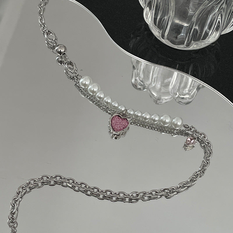 Colier de perle de dragoste pentru femei interes special Light Luxury Y2G