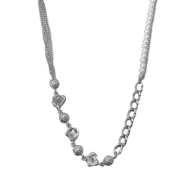 Süße coole Persönlichkeit runde Perlen Nähte Perlenkette