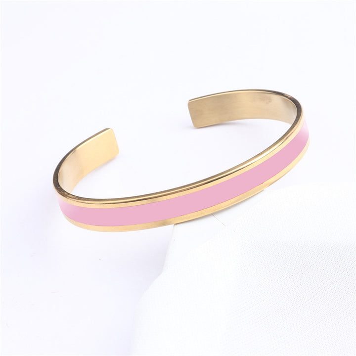 Fashion Colorful Electroplated Stainless Steel Bracelet