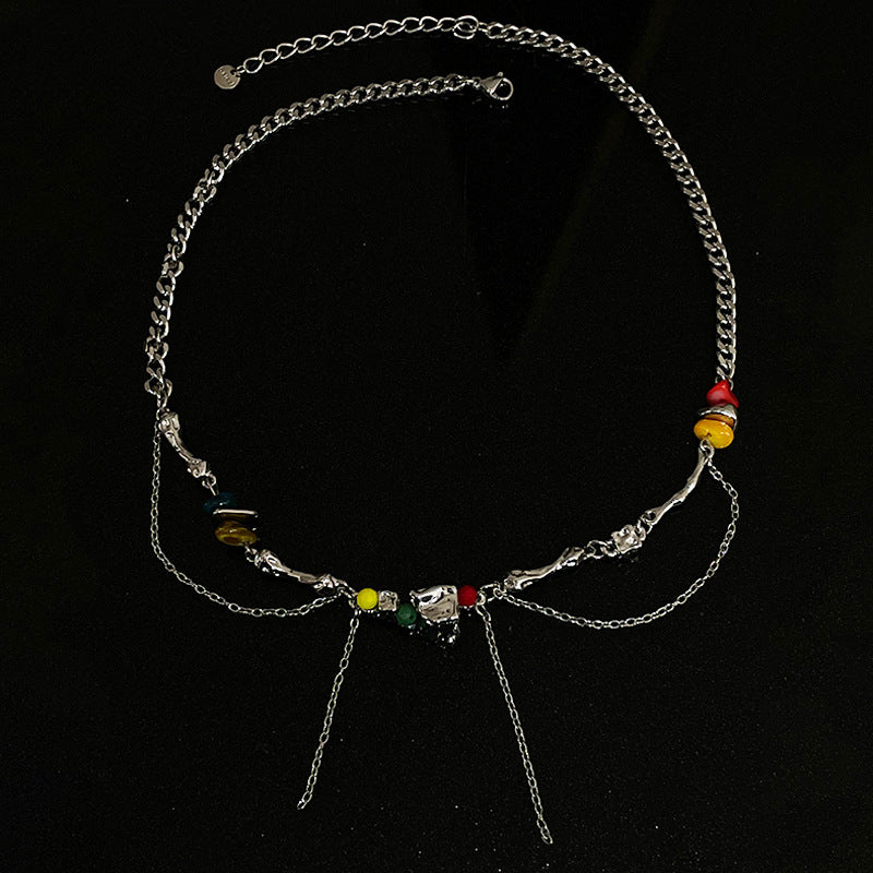 Collier de glave de couleur irrégulière