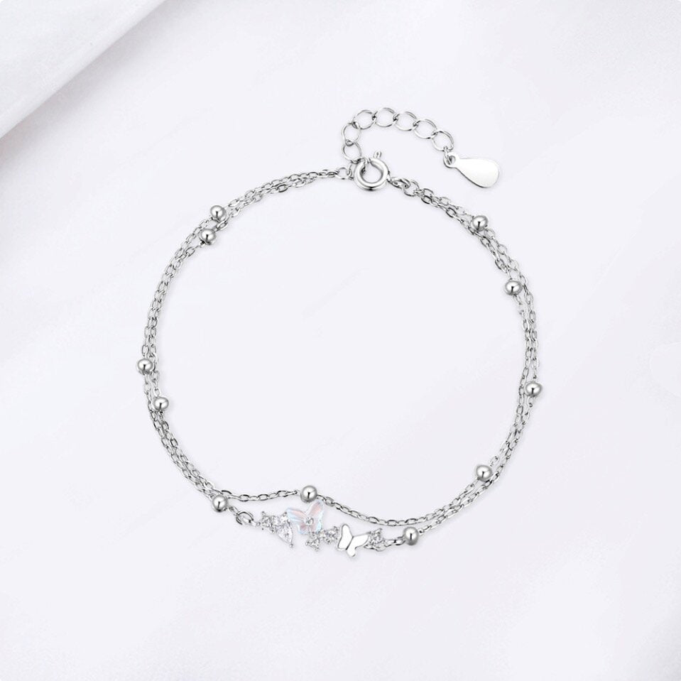 Butterfly Double-layer Bracelet Women's Fashion Exquisite