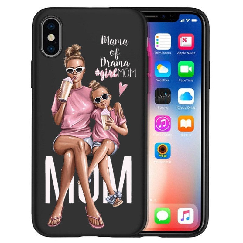 Fashion Mom et Family Parent-Child Téléphone Case