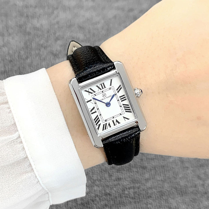 Rectangulaire de la ceinture de femmes montre le quartz à l'échelle romaine