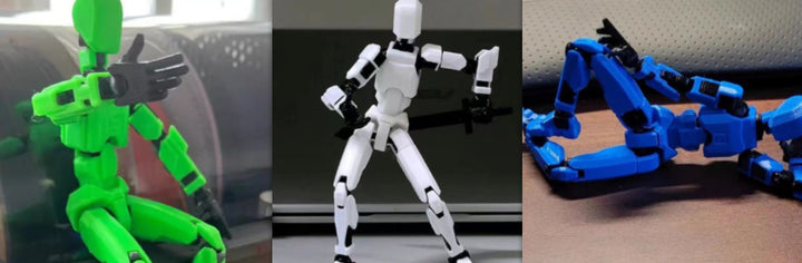 Multi-ledig bevegelig Shapeshift Robot 2.0 3D Printed Mannequin Dummy Action Model Doll Toy Kid Gift