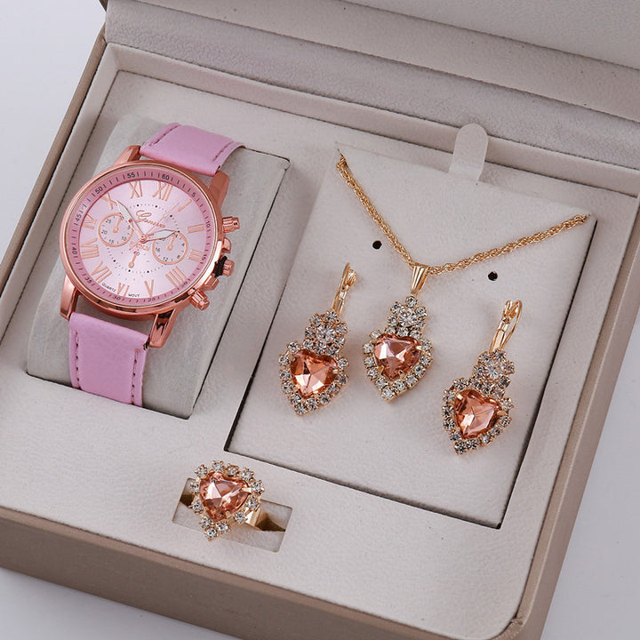 Mesdames Graduated Belt Watch Jewelry Set