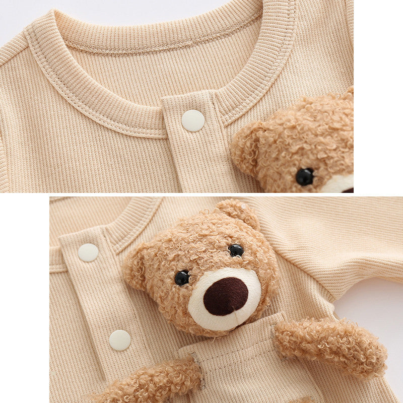 Driedimensionale baby onesie pure katoenen kleding