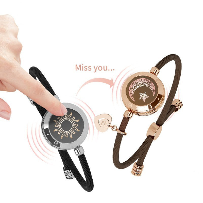 Sun-Moon Smart Sensing Couple Bracelet