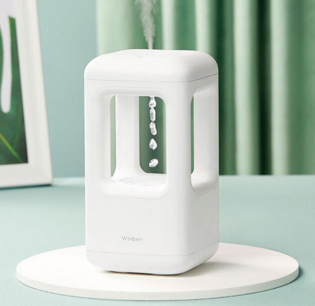 Nouveau humidificateur d'air Home Chambre calme Anti-Gravité Drop Drop Humidificateur Amosphère Lumière
