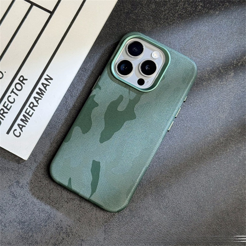 Case de teléfono Advanced Camugar de camuflaje simple Caso de protección resistente a la caída magnética