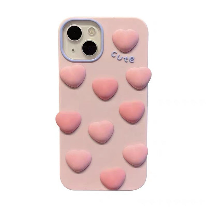 Phone Case Girl Heart Soft Glue