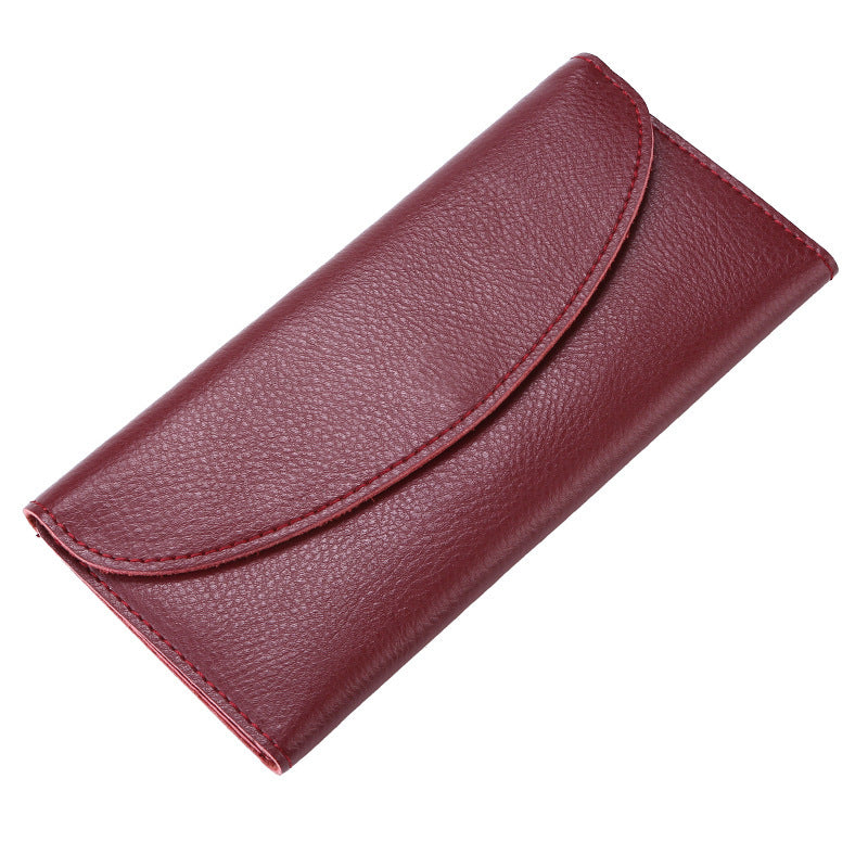 Women's Leather Simple Wallet Long