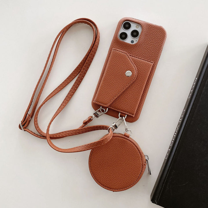 Kartenhalter -Münzgeldbodus Crossbody -Telefonhülle