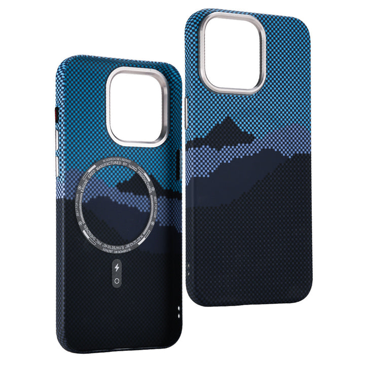 Kevlar Magnetic Carbon Fiber Texture Phone Case