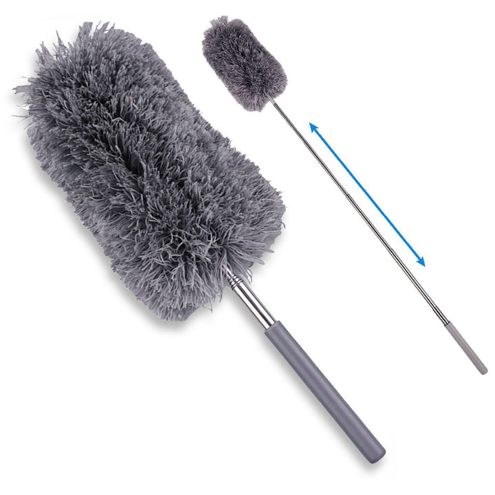 Instrument de curățare a gospodăriei cu pene de microfibră moale reglabil