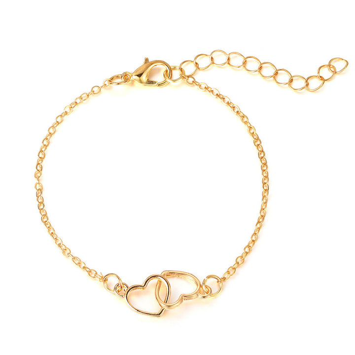 Bracelet en forme de coeur en alliage de la mode pour femmes