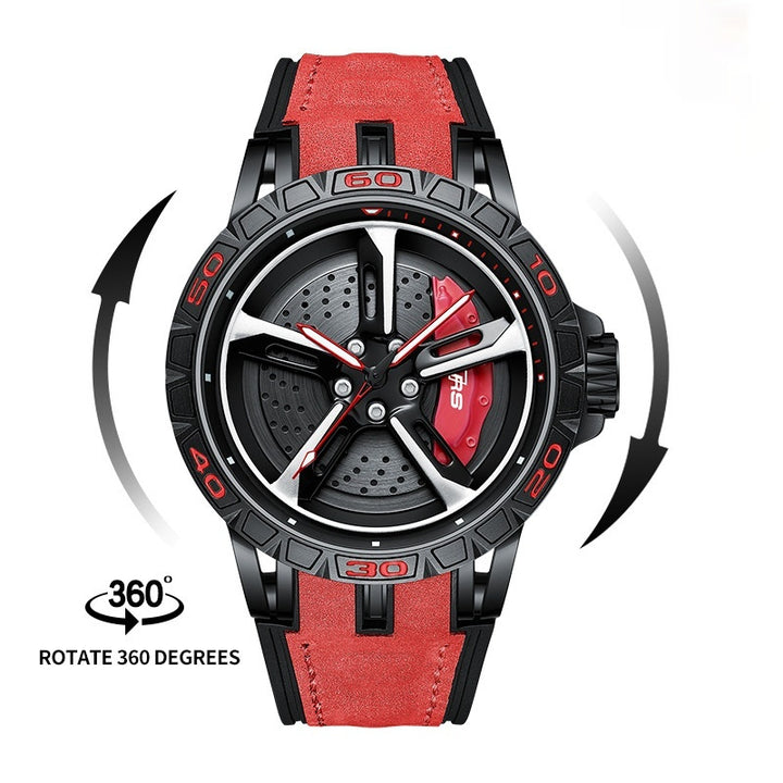 Reloj de hombres Matrícula Hollow tridimensional