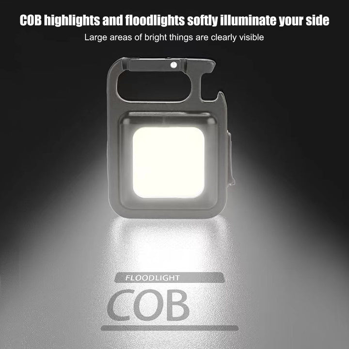Mini Portable Ficklight Laddningsbar bländning Cob Keychain Light LED Arbetsljus USB -laddning Akutlampor Utomhuscampingljus
