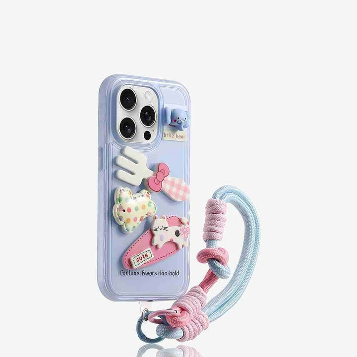 Vork kitten siliconen drop-resistente all-inclusive telefoonhoes