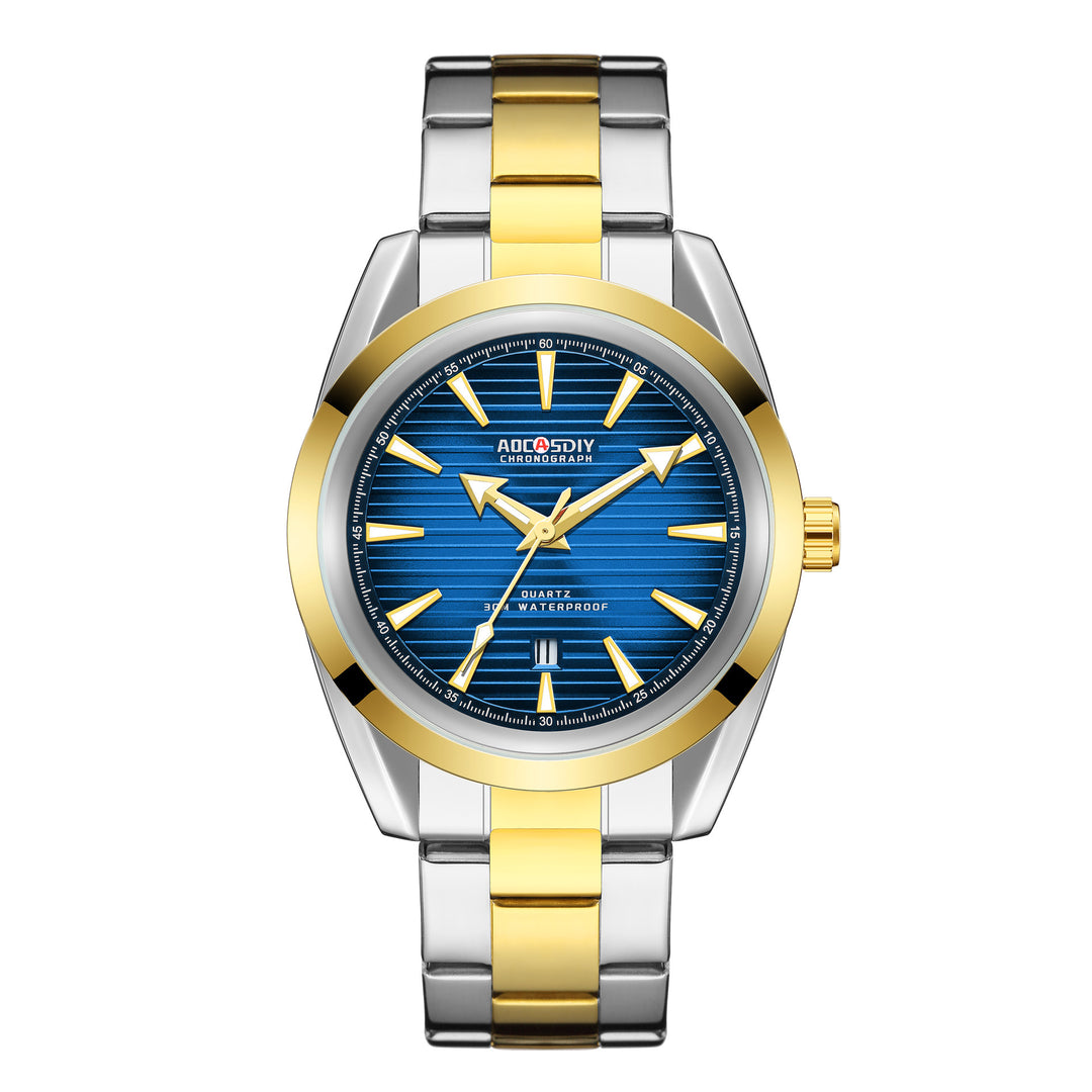 Relógio masculino Business Classic Quartz Assista luminoso à prova d'água