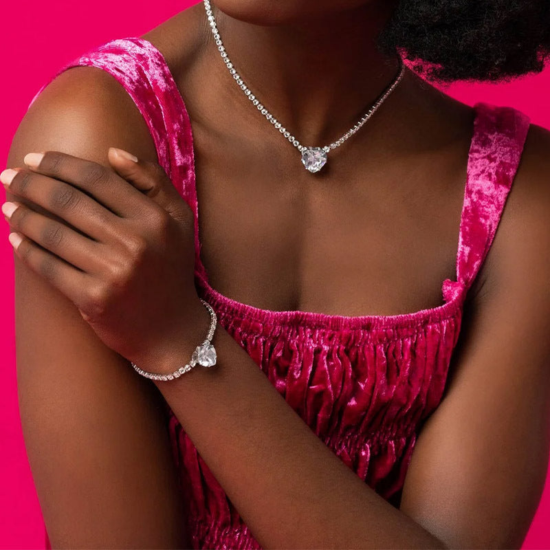 Women's Fashion Heart-shaped Zircon Bracelet