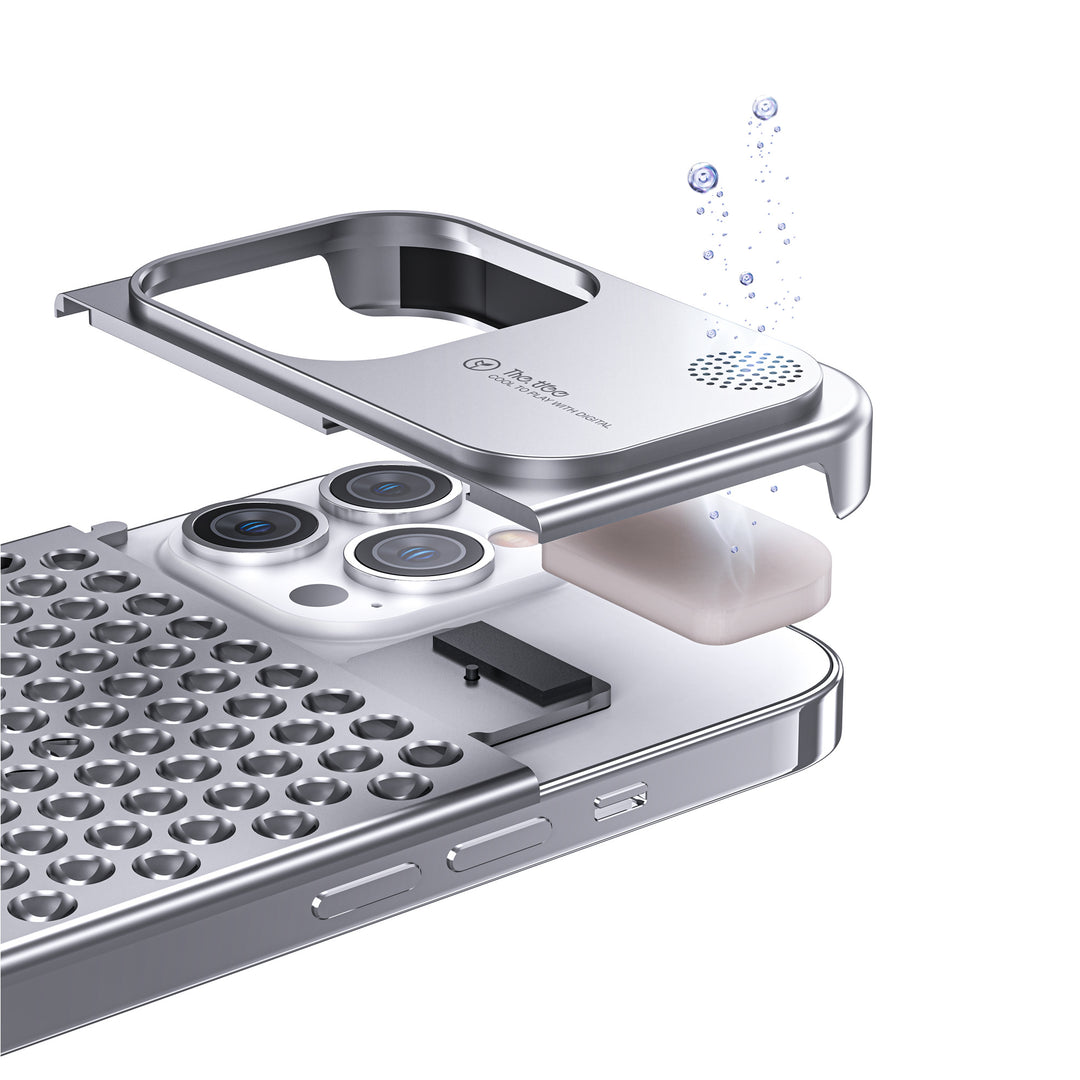 Case de teléfono de aleación de aluminio para 14 13 13 Pro Max Plus Disipación de calor hueco Anti-Fall Full Body Thock Phone Cove