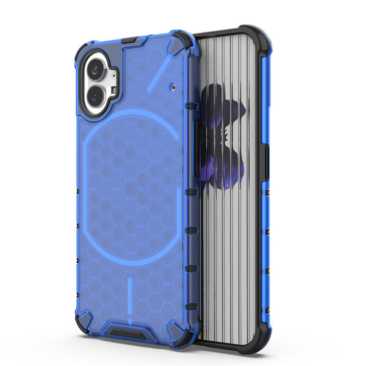 Honeycomb Drop-Resistant Phone Case Transparant Creative Armor