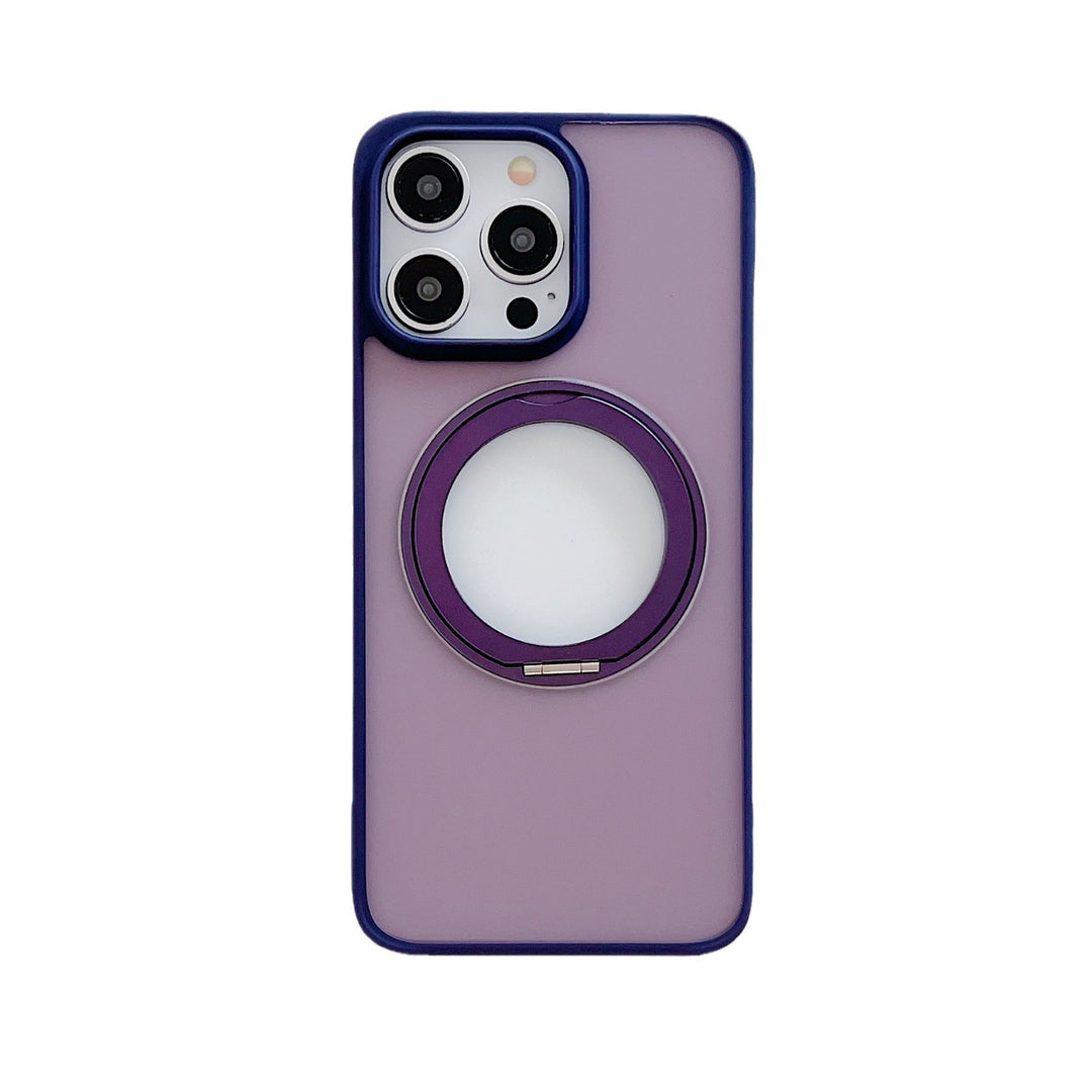 Magnetic Phone Case Rotating Bracket Frosted Frameless Protective Cover